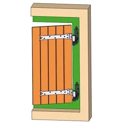 Trzpień zawiasu fi.14mm z regulacją 73-103 czarny mod. 8060