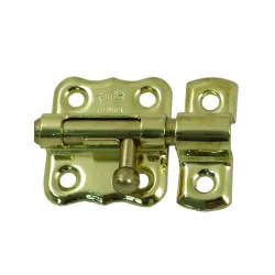 Zasuwka meblowa 30x33mm mosiądzowana mod. 384