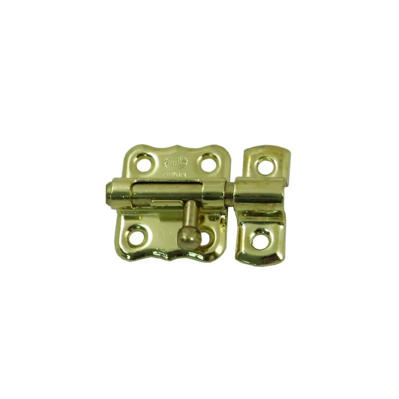 Zasuwka meblowa 30x33mm mosiądzowana mod. 384