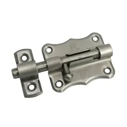 Zasuwka stalowa 60x48mm INOX mod. 384