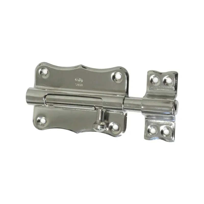 Zasuwka stalowa 85x56mm niklowana mod. 384