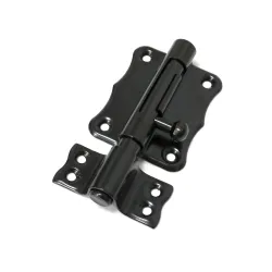 Zasuwka stalowa 70x56mm czarna mod. 384