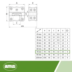 Zasuwka 384-70 cynkowana