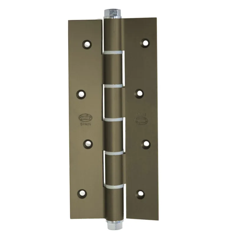 Zawias do drzwi sprężynowy 180x80mm aluminium brązowy mod. 3034