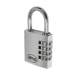 Kłódka szyfrowa 35mm aluminiowa srebrna combi mod.75