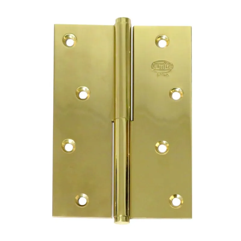 Zawias do drzwi 120x80mm mosiądz lakierowany LEWY (pl) rozłączny mod.1107