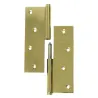 Zawias do drzwi 120x80mm mosiądz lakierowany LEWY (pl) rozłączny mod.1107