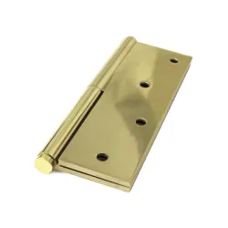 Zawias do drzwi 120x80mm mosiądz lakierowany LEWY (pl) rozłączny mod.1107