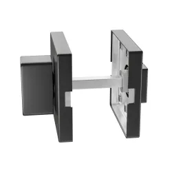 Szyld WC 54x54mm inox czarna rozeta łazienkowa mod.10RX