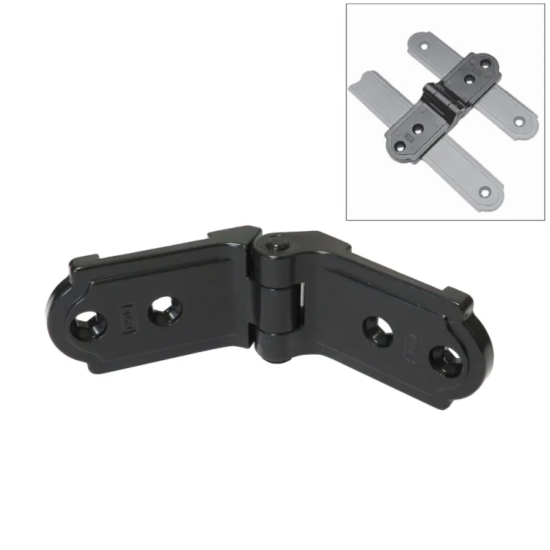 Zawias do okiennic 60-60 V do łączników pionowych i narożników czarny AGB