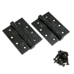 Zawias stalowy 102x76mm czarny 2szt. łożyskowany mod. ZHS43