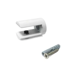 Podpórka półki szklanej 10mm biała mod. 35