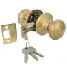Gałka z zamkiem hotelowa mosiądz satyna mod. 623