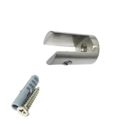 Podpórka półki szklanej 10mm nikiel satyna mod. 35