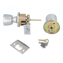 Gałka z zamkiem łazienkowa chrom połysk mod. 602