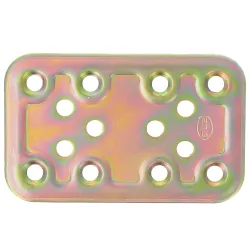 Łącznik płaski mod.500-80x50 żół.ocy