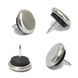 Podkładki meblowe wbijane 27mm niklowane 4szt mod. 60 DIS