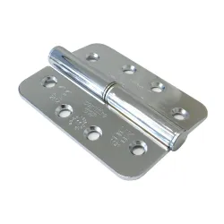 Zawias do drzwi 102x76mm chrom łożyskowany PRAWY (pl) 2 szt.