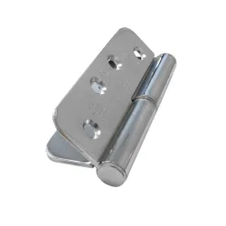 Zawias do drzwi 102x76mm chrom łożyskowany PRAWY (pl) 2 szt.