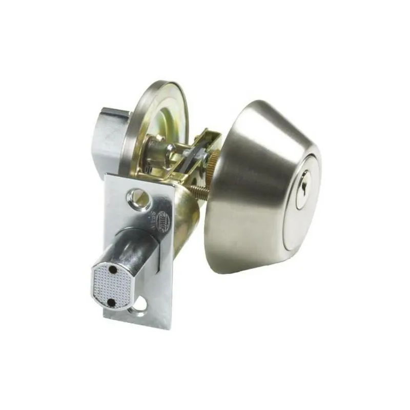 Zamek z szyldem 1550 chrom mat DIS