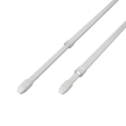 Zazdrostka owalna rozsuwana karnisz 60-110cm biała mod.2