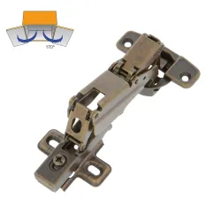 Zawias puszkowy nakładany 35mm złoto antyczne 170° CLIP mod. 4210