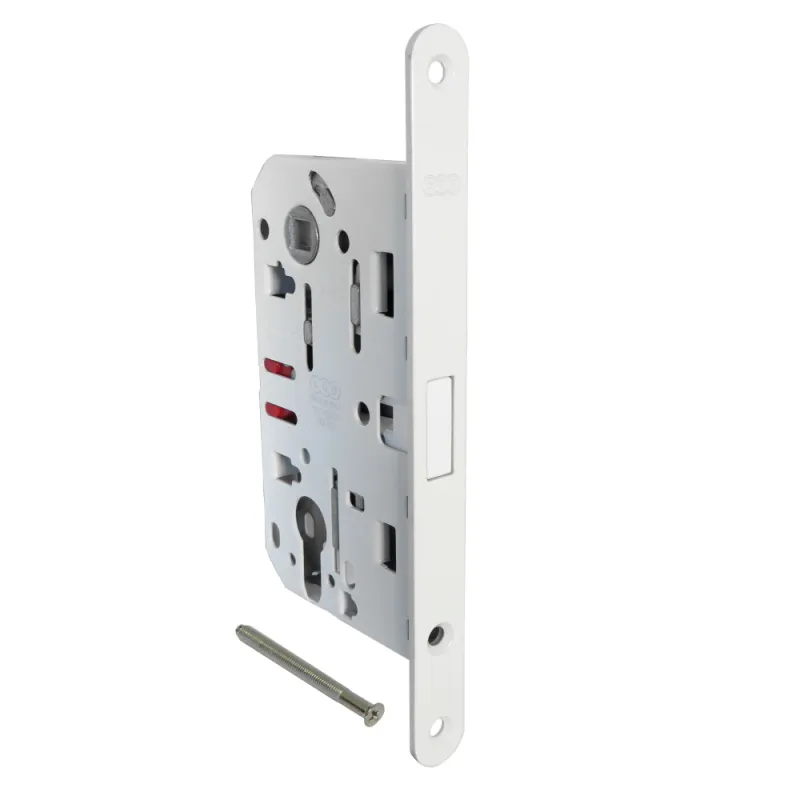 Zamek magnetyczny na wkładkę 85/50 biały (RAL9016) F18 Mediana POLARIS 2XT