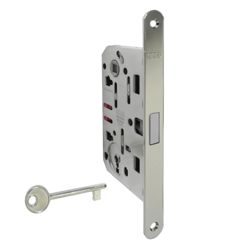 Zamek POLARIS 2XT 90/50 F18 klucz niklow magnetyczny