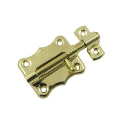 Zasuwka stalowa mosiądzowana 60x48mm mod. 384