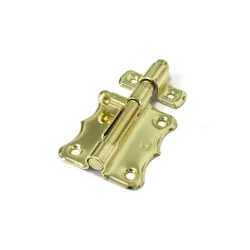 Zasuwka stalowa mosiądzowana 60x48mm mod. 384