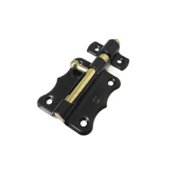 Zasuwka stalowa czarna 60x48mm mod. 384