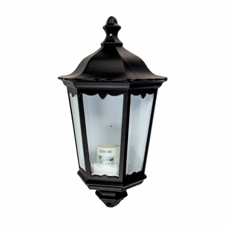 Lampa ogrodowa ścienna czarna kinkiet 440x250x120mm mod.5