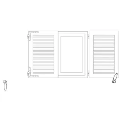 Blokada okiennicy zamknięcie czarne mod.2