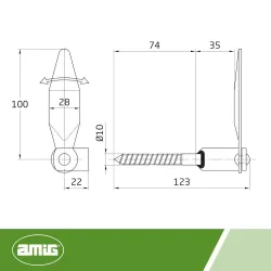 Blokada okiennicy zamknięcie czarne mod.2