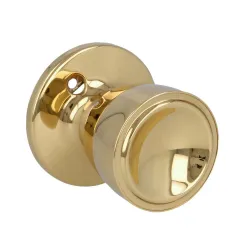 Gałka drzwiowa stała 51mm mosiądz połysk mod. 605