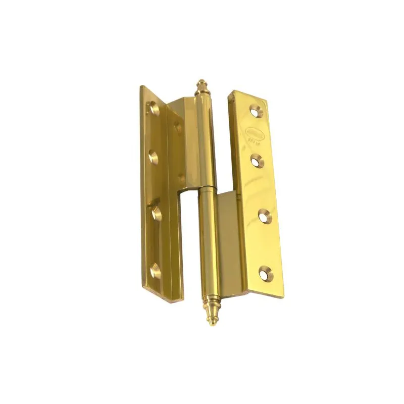 Zawias do drzwi 120x63mm mosiądz lakier. łamany rozłączny LEWY (pl) mod. 1207