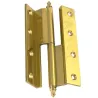 Zawias do drzwi 120x63mm mosiądz lakier. łamany rozłączny LEWY (pl) mod. 1207