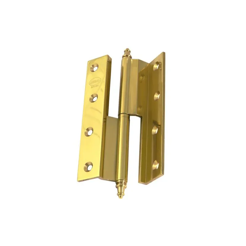 Zawias do drzwi 120x63mm mosiądz lakier. łamany rozłączny PRAWY (pl) mod. 1207