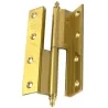 Zawias do drzwi 120x63mm mosiądz lakier. łamany rozłączny PRAWY (pl) mod. 1207