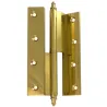 Zawias do drzwi 120x63mm mosiądz lakier. łamany rozłączny PRAWY (pl) mod. 1207
