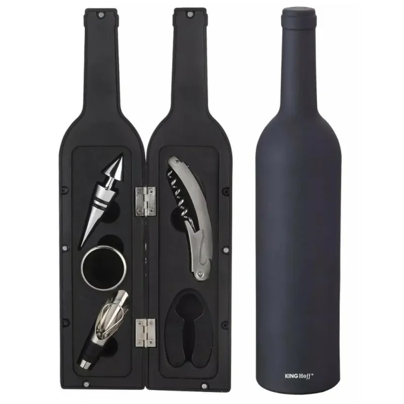 Zestaw akcesoriów do wina 5 elementów w imitacji butelki