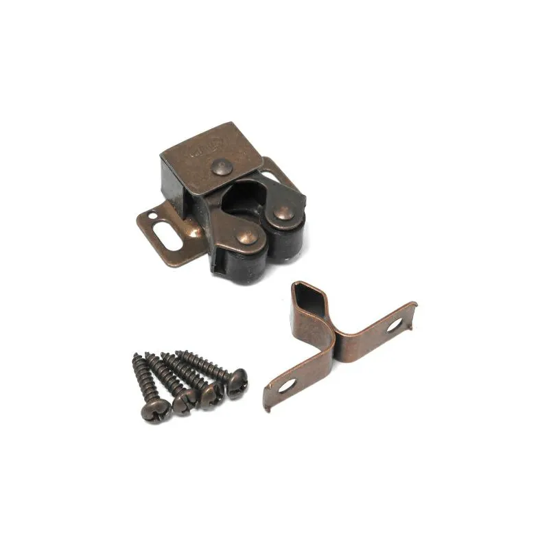 Zatrzask rolkowy brązowy nylonowe rolki mod.11