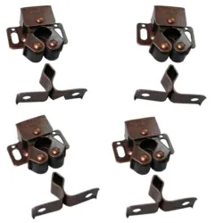 Zatrzask rolkowy brązowy nylonowe rolki mod.11 4szt.