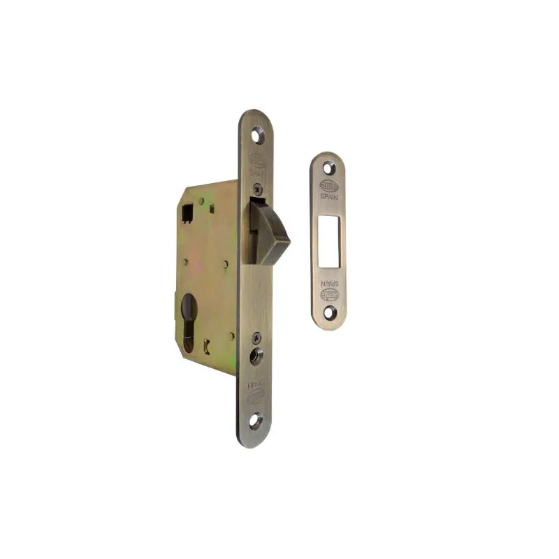 Zamek hakowy na wkładkę 50 F22 złoto antyczne mod. 501