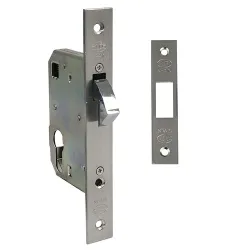 Zamek hakowy na wkładkę 50mm F22 prostokątne chrom mat mod. 500