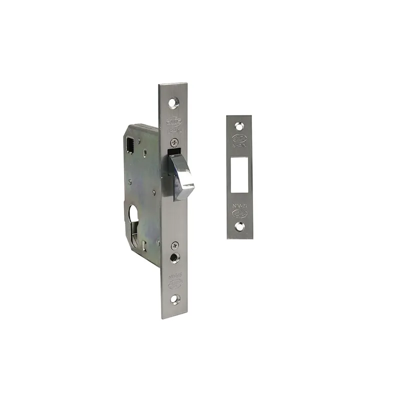 Zamek hakowy na wkładkę 50mm F22 prostokątne chrom mat mod. 500