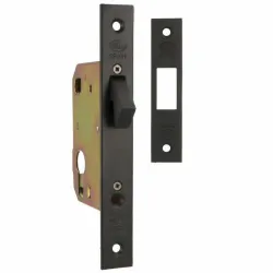 Zamek hakowy na wkładkę 50mm czarny F22 prostokątne mod. 500