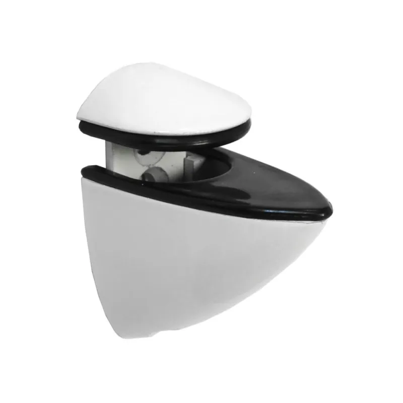 Podpórka do półki szklanej 1-10mm regulowana biała mod. 41