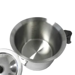 Garnek do mleka z pokrywką 1,5l stal  nierdzewna