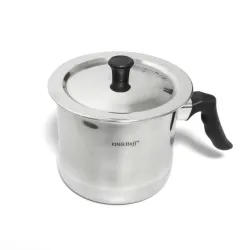 Garnek do mleka z pokrywką 1,5l stal  nierdzewna